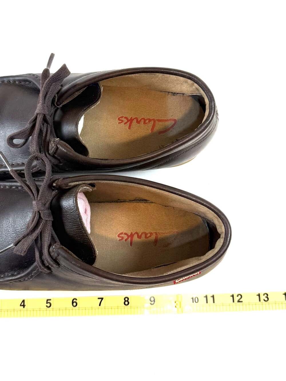 Clarks Originals Dark Brown Leather Wallabee Style Chukka Boots Crepe Sole Lace